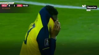 Gonzalo Plata anotó el 5-1 de Ecuador ante Colombia pero vio la tarjeta roja por quitarse la camiseta | VIDEO