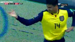 Xavier Arreaga anota el 4-0 para la goleada de Ecuador ante Colombia | VIDEO