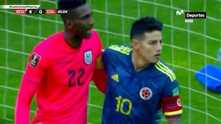 Ecuador vs. Colombia: James Rodríguez marcó gol y acortó ventaja [VIDEO]