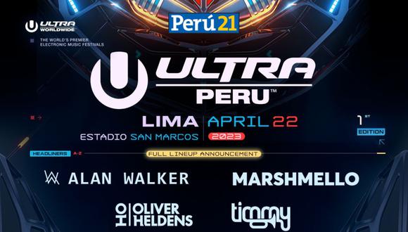Line-up del ULTRA Perú. (Foto: Difusión)
