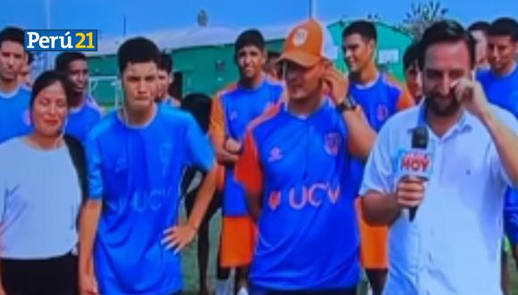 El joven se hizo viral, luego de que el jugador de Alianza Lima le regalara unas zapatillas al no contar con el dinero suficiente para comprarse unas.