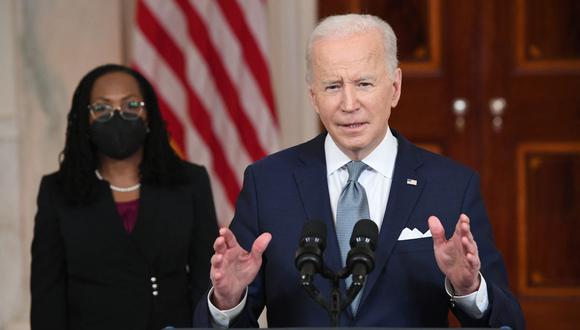 Joe Biden defenderá que la OTAN y la diplomacia estadounidense "importan", y acusará a Vladimir Putin de "rechazar los intentos diplomáticos" y de lanzar una invasión "premeditada y no provocada". (Foto: SAUL LOEB / AFP)