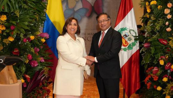 Dina Boluarte se reunió con Gustavo Petro en agosto del año pasado, cuando ella era vicepresidenta y este asumió la conducción de Colombia. Ahora las cosas son muy diferentes.  (Foto: Difusión)
