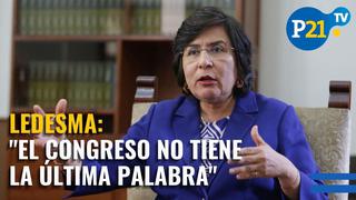 Marianella Ledesma le pide al Congreso más transparencia
