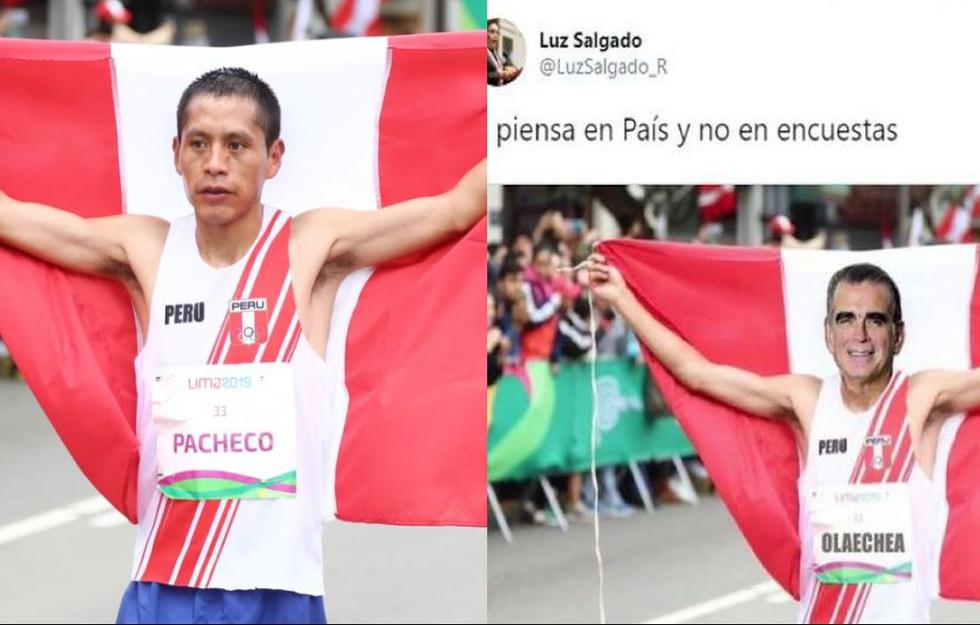 Christian Pacheco pide a congresista Luz Salgado no "colgarse" de su triunfo en los Panamericanos. (Composición)