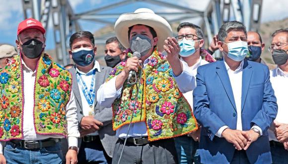 Pedro Castillo brindó un balance de sus primeros 100 días de Gobierno en Ayacucho. (Foto: Presidencia)