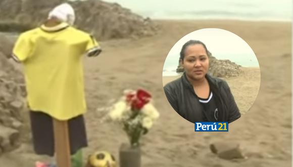 Al momento de poner la denuncia, la policía le recomendó esperar a que el mar devolviera el cuerpo. (Foto: Composición Perú 21)