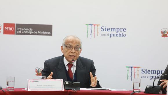 Aníbal Torres se pronunció sobre la última diligencia que realizó la Fiscalía en Palacio de Gobierno. (Foto: GEC)