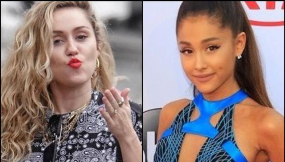 La cantante Miley Cyrus reveló su deseo por ser amiga de Ariana Grande. (Foto: Composición/EFE)