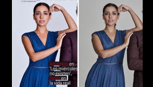 Actriz española criticó en Instagram los retoques de Photoshop en una de sus fotos. (Instagram)