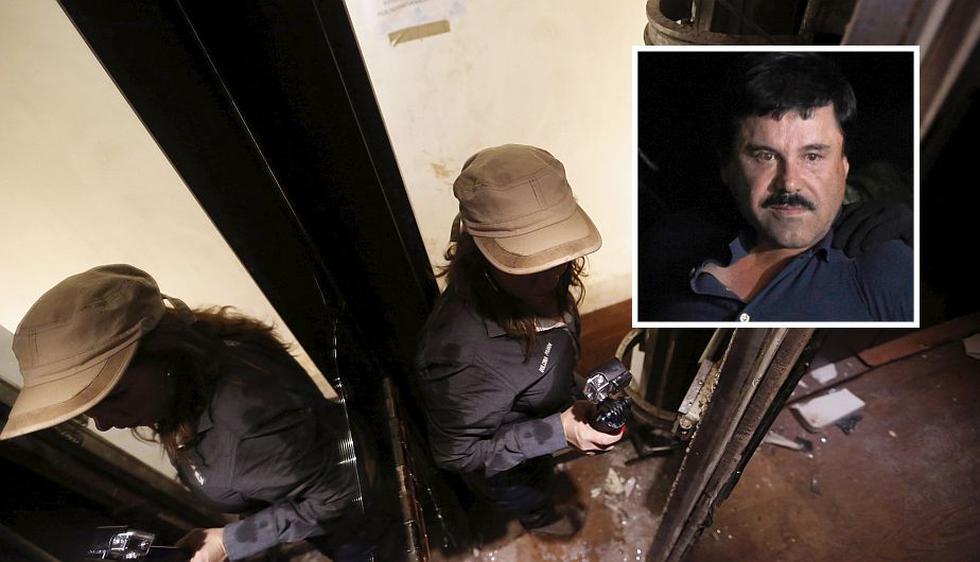 'El Chapo' Guzmán: Así quedó su último escondite, que ocultaba un túnel detrás de un espejo. (Reuters)