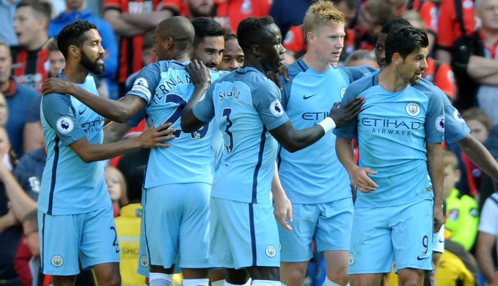 Manchester City goleó 4-0 al Bournemouth por la Premier League. (AFP)