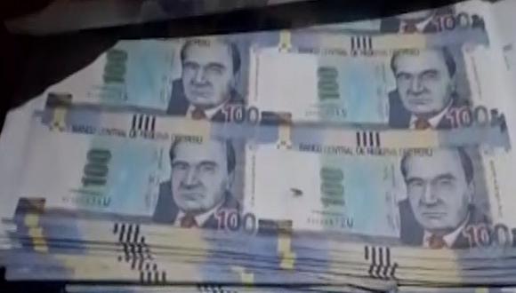 Los billetes falsos iban a ser distribuidos en Lima y el interior del país. (Foto: Captura/Canal N)
