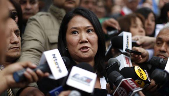 Tras reunirse con Pedro Cateriano, Keiko Fujimori criticó a Ollanta Humala por observar proyecto de ley sobre Lote 192. (Luis Gonzales)