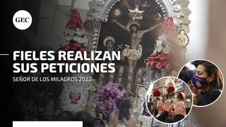 Fieles llegan a la iglesia Las Nazarenas para realizar sus peticiones frente a la imagen del Señor de los Milagros