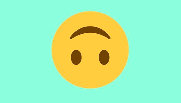 ¿Te has dado cuenta del emoji con la carita al revés? Entérate qué es lo que realmente quiere decir en las conversaciones de WhatsApp. (Foto: Emojipedia)