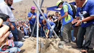 Susana Villarán lanza programa de construcción de muros de contención