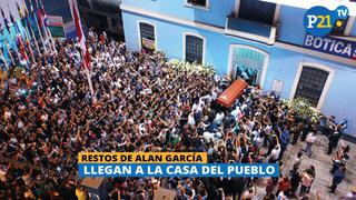 Restos de Alan García reciben homenaje en la Casa del Pueblo