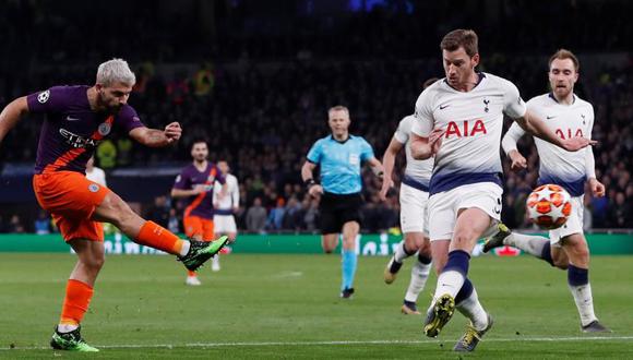 Manchester City vs. Tottenham se miden por cuartos de final de Champions League. (Foto: Reuters)