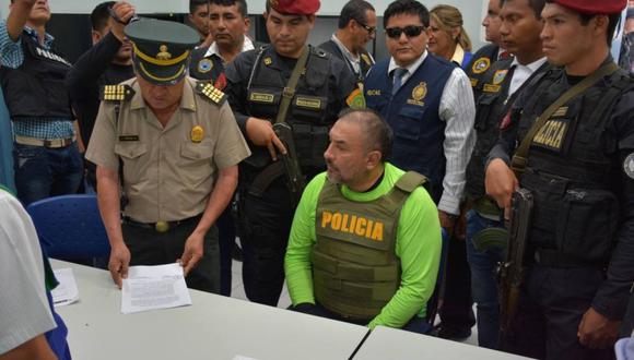 Gerardo Viñas Dioses fue trasladado al penal de Piedras Gordas. (Ministerio del Interior)