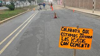 Vecinos de La Libertad, en Trujillo, se organizan para reparar pistas en mal estado