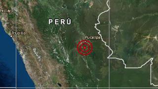 Sismo de magnitud 4.0 se registró en Pucallpa, señala el IGP