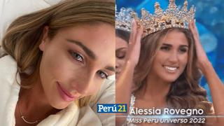 Alessia Rovegno se emociona al despedirse de la corona del Miss Perú