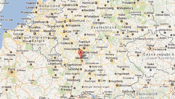 Fiscal general de la ciudad de Frankenthal acogió demandas. (Google Maps)