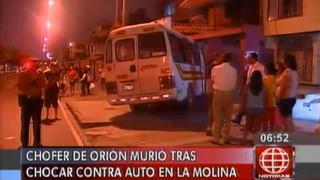 La Molina: Chofer de una cúster de Orión murió en un choque