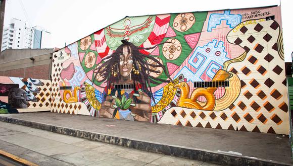 Artistas urbanos presentan mural que purifica el aire y celebra nuestra identidad en Lima