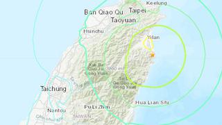Terremoto de magnitud 6,5 sacude Taiwán