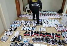 Arequipa: PNP incauta 190 pares de zapatillas de marca presuntamente de contrabando