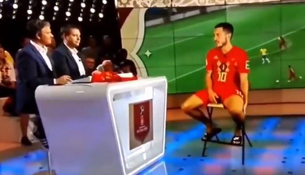 La cadena de televisión belga Le Une realizó una entrevista de "otro mundo" a su seleccionado Eden Hazard. El video se viene viralizando en YouTube. (Capturas: YouTube)