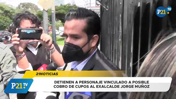 A detainee after a complaint by Jorge Muñoz for collecting quotas