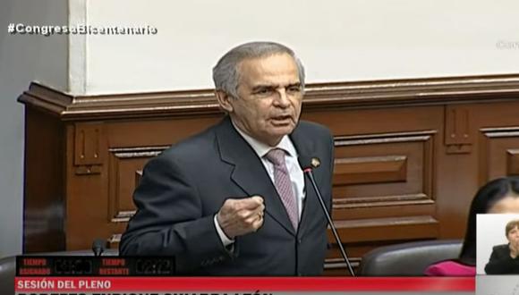 Roberto Chiabra dijo que en APP se respeta su voto en contra del gabinete de Guido Bellido.