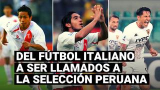 Gianluca Lapadula y otros futbolistas de la liga italiana que fueron llamados a la selección peruana