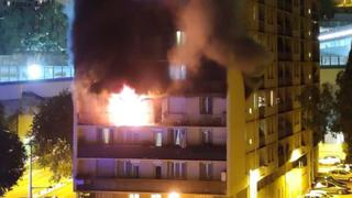 Francia: un muerto, varios heridos y 200 evacuados en un incendio de viviendas en Niza