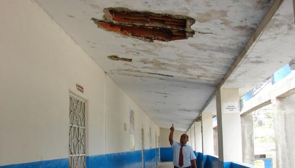 Tres colegios en Lima Metropolitana presentan graves problemas estructurales. (Perú21)