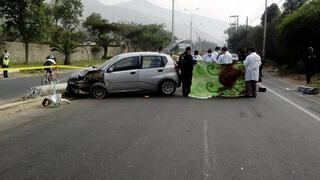 Chosica: Cadáver de mujer es hallado en la maletera de un auto abandonado [FOTOS]
