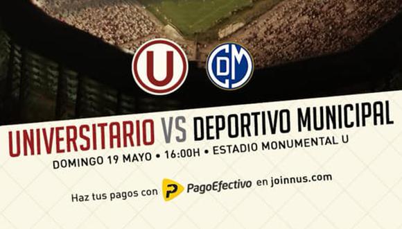 Universitario de Deportes busca cortar su mala racha ante Deportivo Municipal, este domingo, en el Monumental. (Foto: Universitario de Deportes)