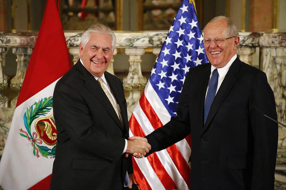 PPK y Tillerson hablaron de fortalecer la democracia venezolana. (Luis Centurión/Perú21)