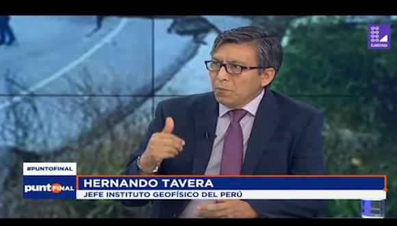 Hernando Tavera, presidente del IGP, remarcó que el sismo en Loreto tuvo una profundidad intermedia. (Punto Final)