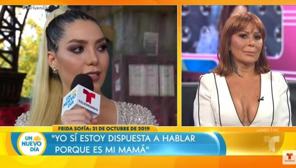 Alejandra Guzmán se pronuncia sobre la posible reconciliación con su hija. (Foto: Captura Telemundo)