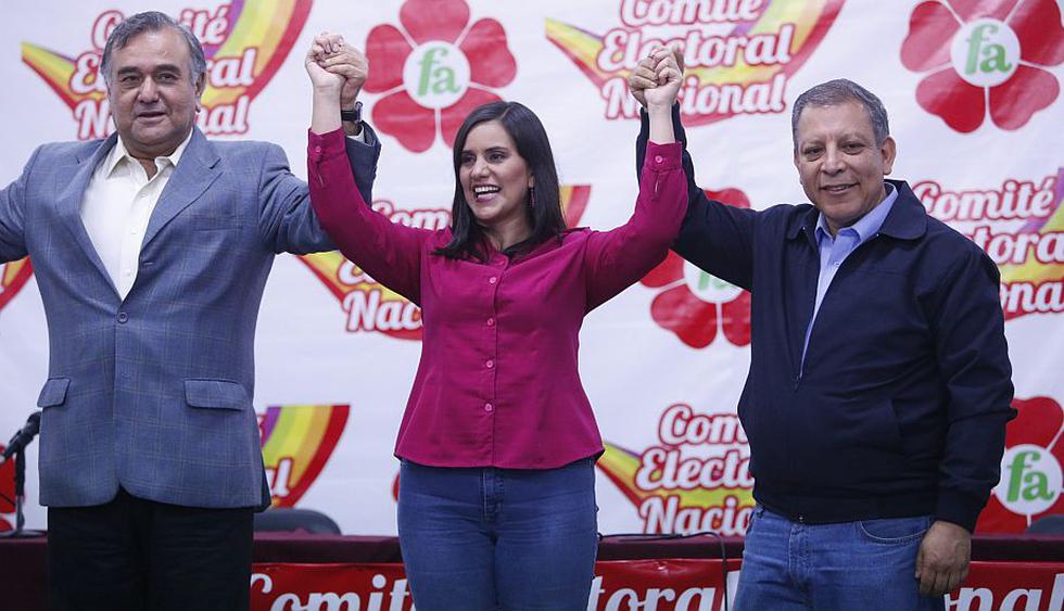 Verónika Mendoza es presentada oficialmente como candidata del Frente Amplio. (Mario Zapata)