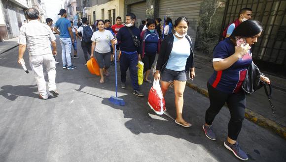 Damnificados piden apoyo para reconstruir sus locales. (Foto: Giancarlo Ávila /GEC)