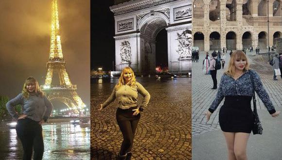 Susy Díaz conoció la Torre Eiffel, El Artco del Triunfo y el Coliseo Romano. (Instagram)