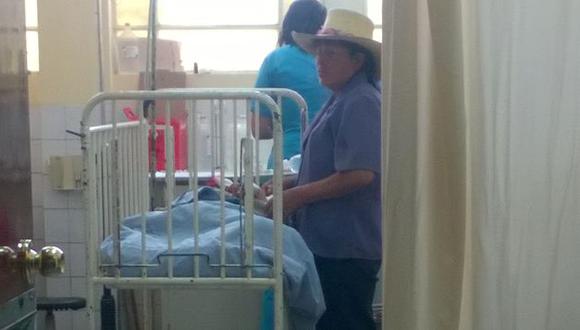 Niño se recupera en hospital Honorio Delgado Espinoza. (Miguel Idme)