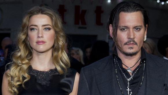 Johnny Depp y Amber Heard se casaron en febrero de 2015 y vivieron un tormentoso matrimonio que duró 15 meses (Foto: Justin Tallis / AFP)
