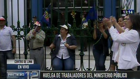 Ministerio Público radicalizó protesta y cerró por unas horas la Morgue Central de Lima. (Canal N)