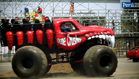 Monster Trucks: Conoce las máquinas que arrasarán Lima. (Perú21)
